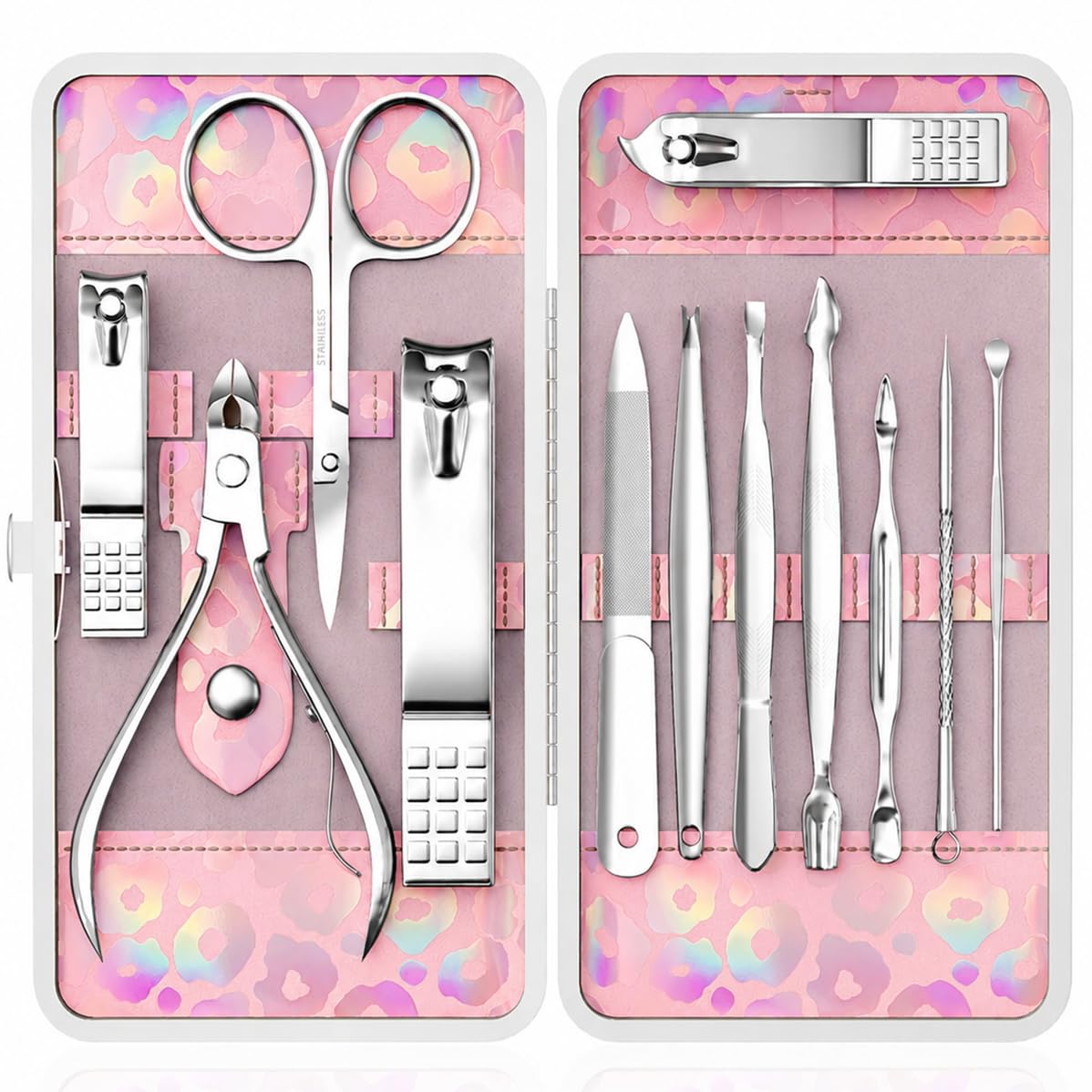 Amazon.com : ZIZZON Nail Clippers Kit Manicure Pedicure Set with