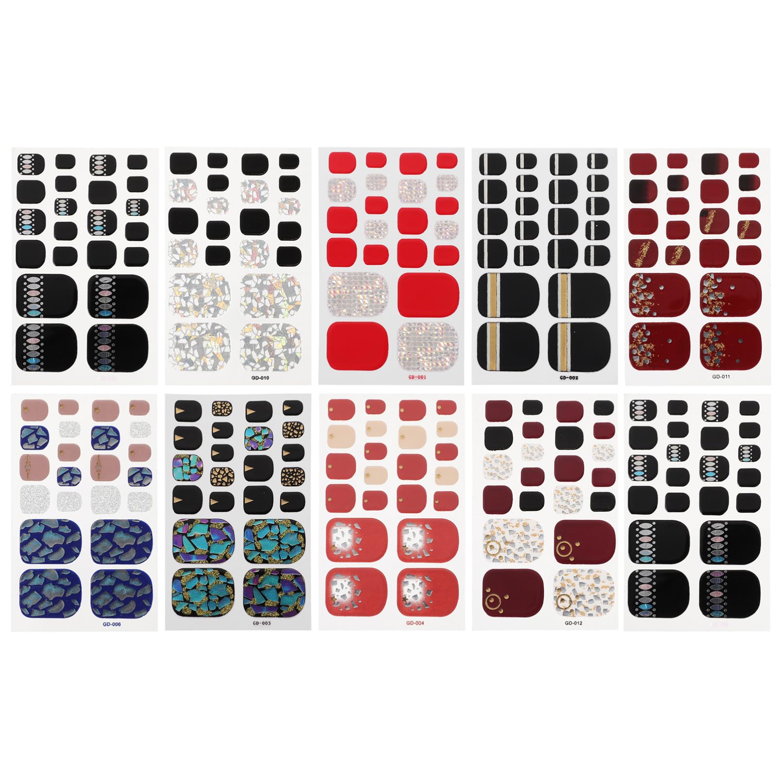 36pezzi Adesivi Per Unghie Impermeabili Nail Art Per Decorazione Per e Ragazze Per e Speciali