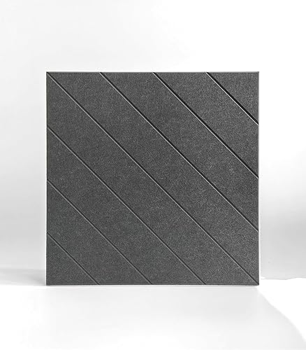 Miniatura 4 de Paneles acústicos, paquete de 12 paneles de pared insonorizados de 24 x 24 x 0.4 pulgadas, paneles de amortiguación de sonido de alta densidad, gris