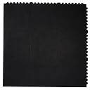 Goodpecker Interlocking Rubber Floor Tile, 90 x 90 cm, Black, for Gym, Garage, Exercise Equipment gallery image