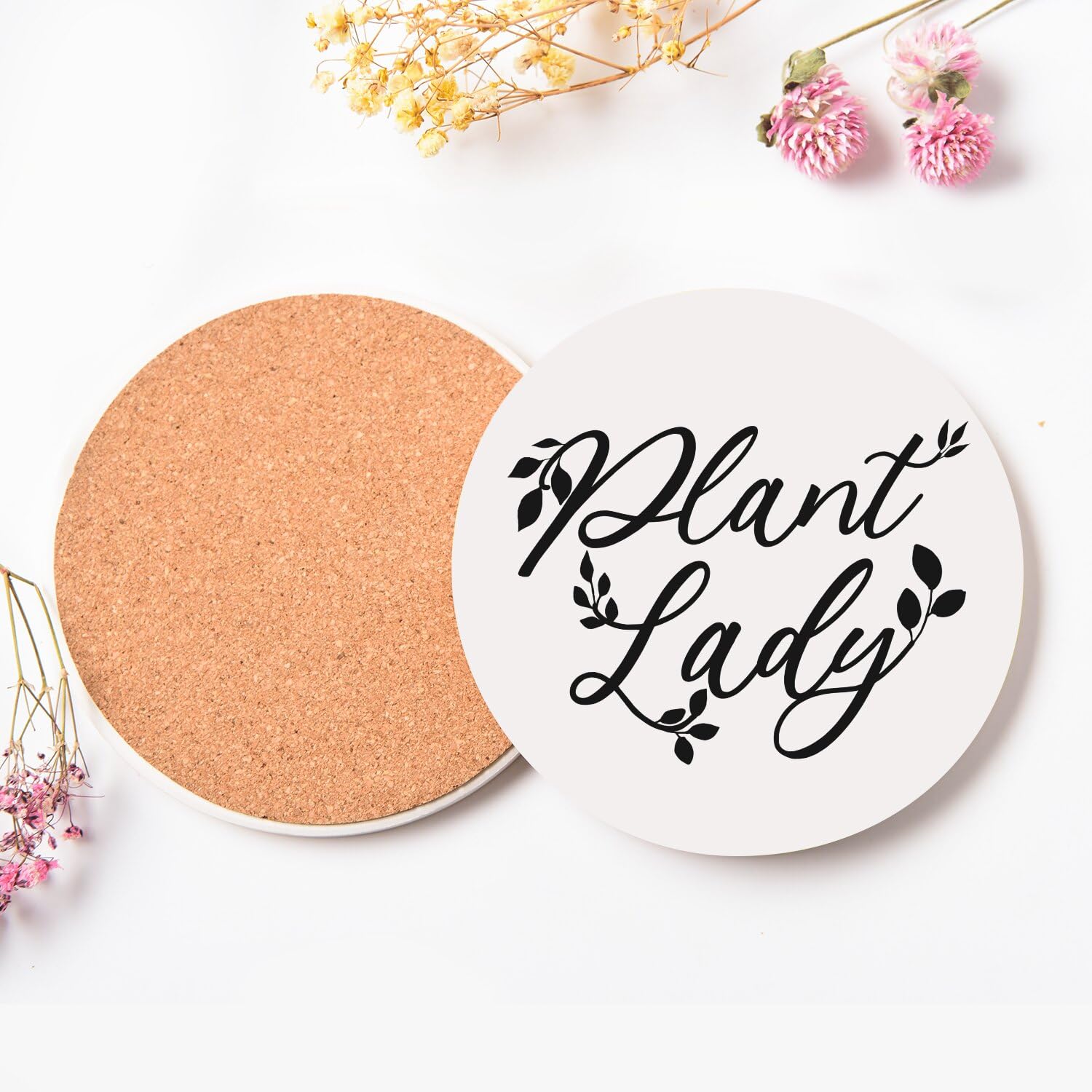 Plant Lady Jardin Topfuntersetzer aus Keramik, rund, 108 x 108 mm, 6 Stück