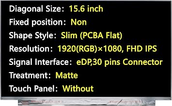 New Screen Replacement for B156HAN02.1 HW0A HW4A HW7A HWCA HW9C,eDP,30 pins Connector 1920RGB1080 FHD IPS Matte LCD LED Display