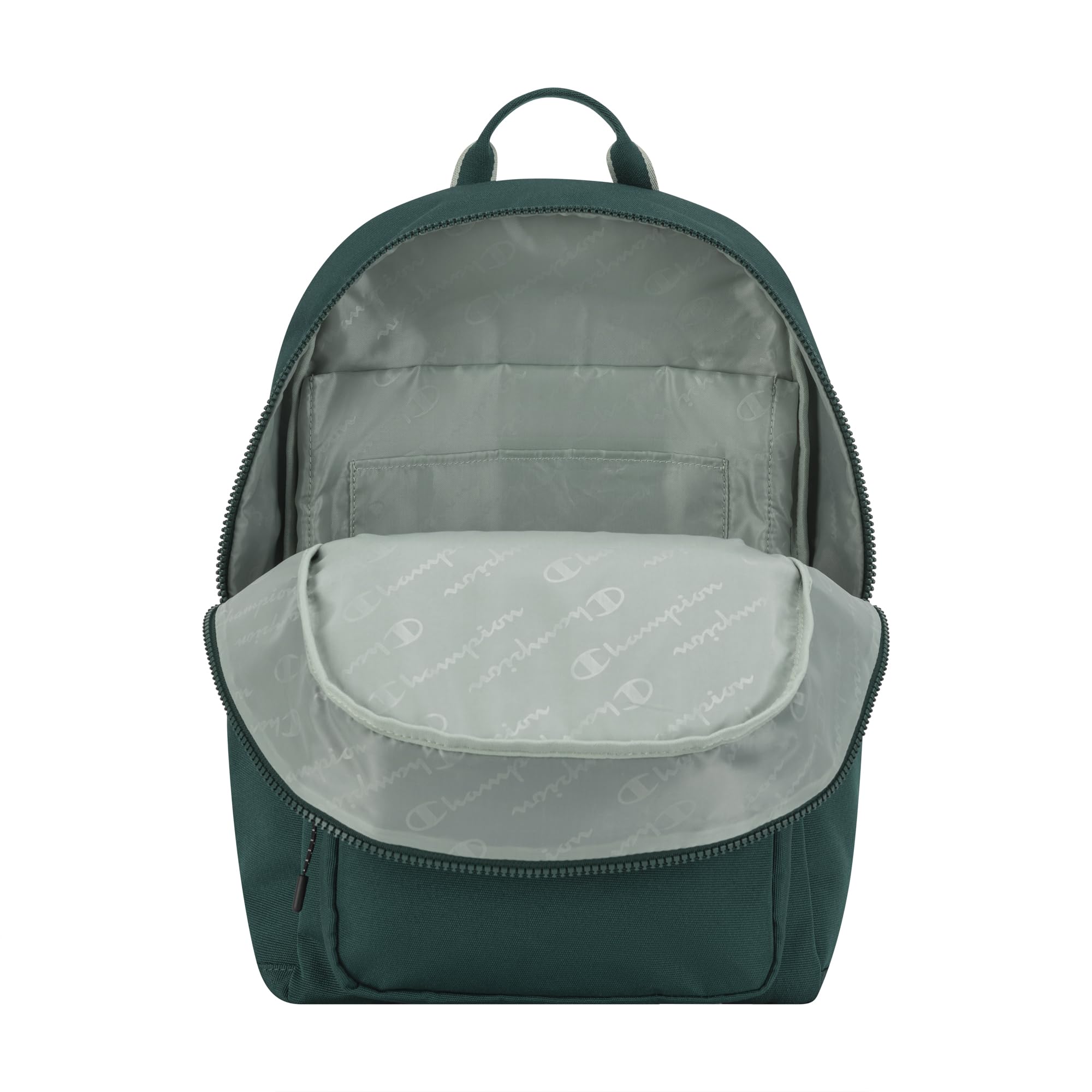 Champion Mochila unisex para laptop con correas acolchadas ajustables, bolsillo para botella de agua para el trabajo, viajes, mochila de uso diario, Emerald Allure, M, Mochila Level