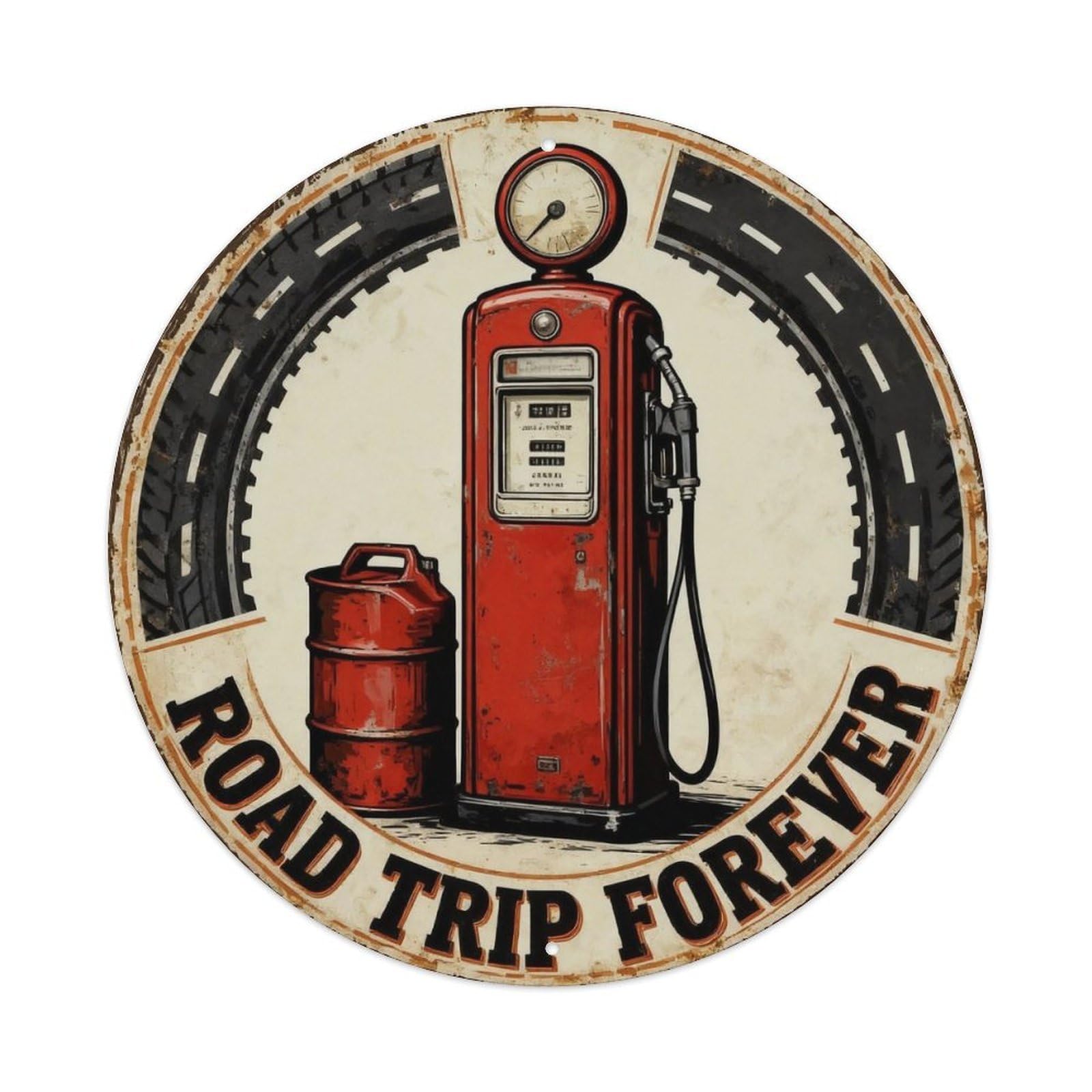 Road Trip Forever Metal Tin Sign Plaque