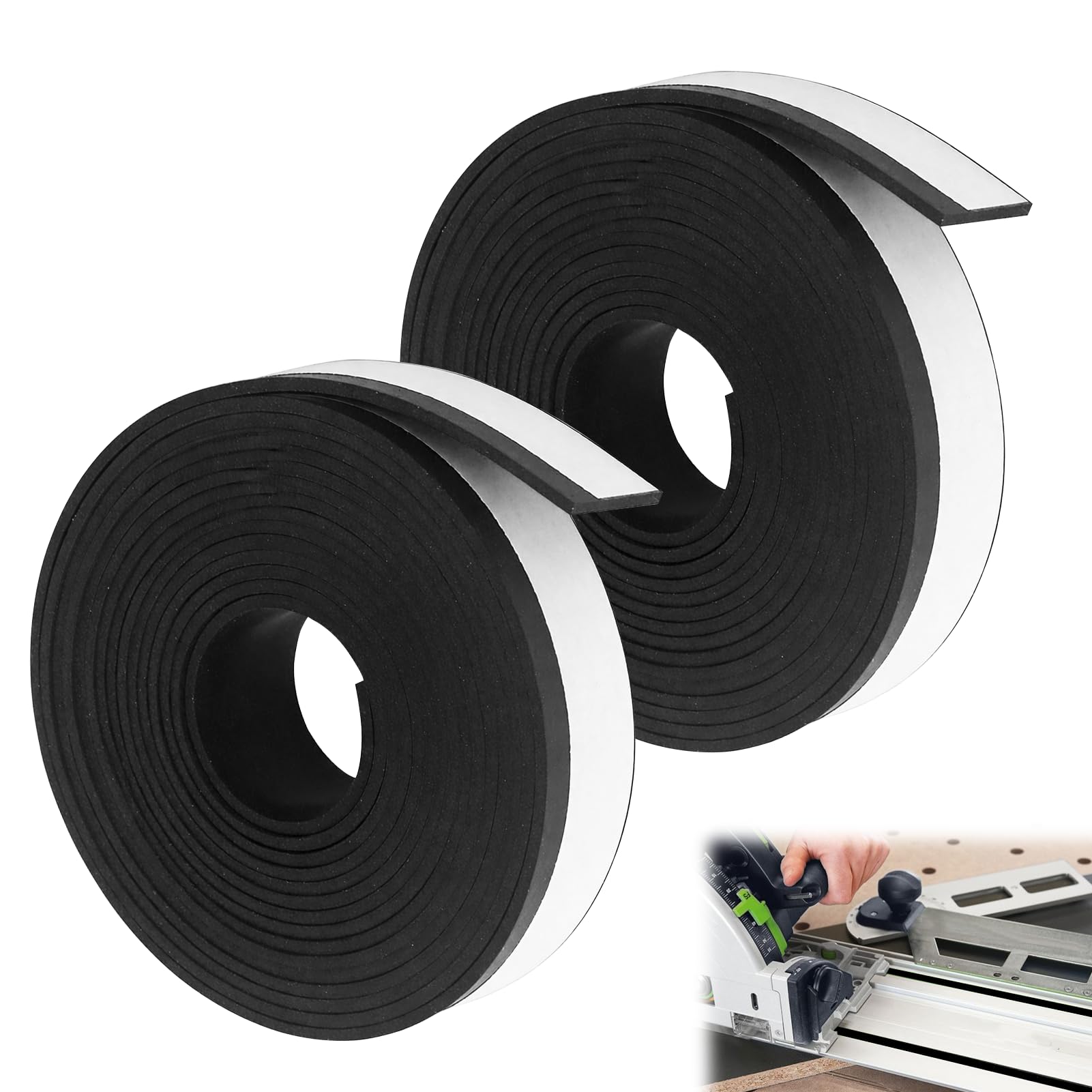 3m Splinter Guard, Guide Rail Replacement Strips for Woodworking Projects, 2PCS Clear Splinterguard for FS/2, FS/2 KP, FSK Guide Rails, Replacement Anti-Splinter Edge Strip Compatible with 495207 Trac