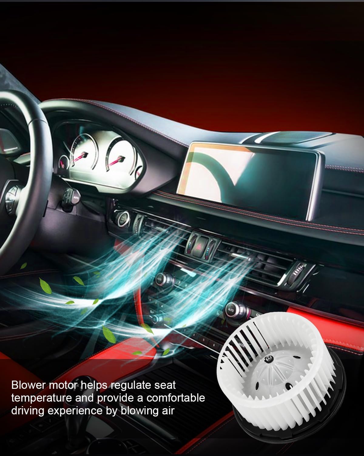 HVAC Heater Blower Motor FUT for Chevrolet Silverado 1500/Tahoe/Avalanch, for Cadillac Escalade EXT/ESV, for GMC Sierra 1500/Yukon, Replace 20760618 700164