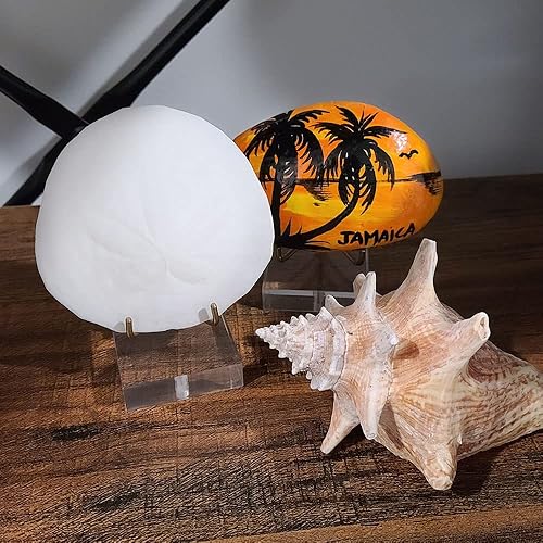 Miniatura 6 de OnFireGuy Caballete de exhibición de metal ajustable de 3-12 pulgadas con base acrílica para geodas, fósiles, minerales de cristal