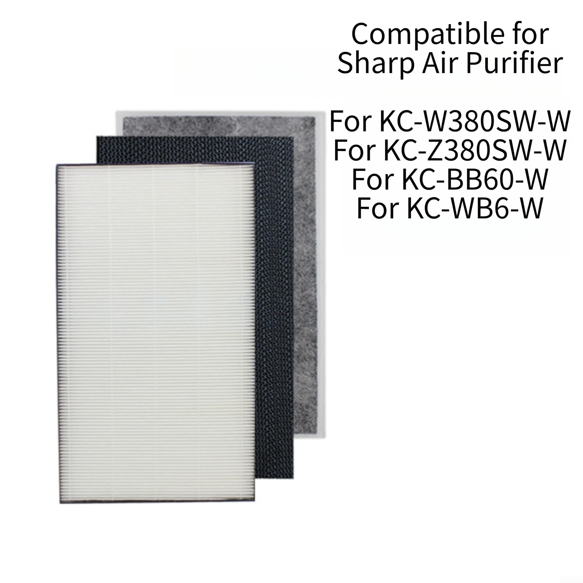 Filtro de carbón activo de repuesto para purificador de aire KC-W380 KC-Z380 KC-280 KC-200 | Reduce eficazmente el formaldehído para un aire interior limpio en tu hogar.