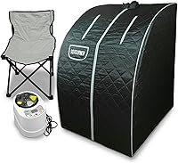 Vista 1 de Sojourner Sauna portátil personal para el hogar, tienda de campaña de sauna de vapor, sauna personal, calentador de sauna, tienda de campaña, silla