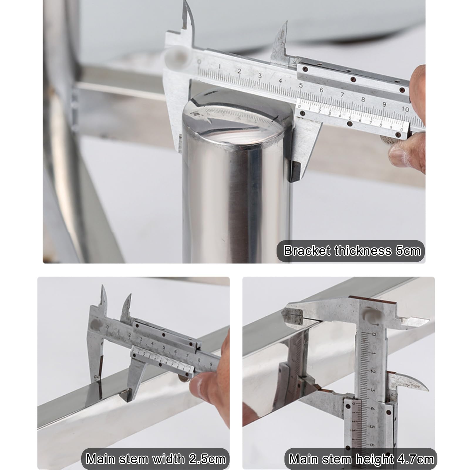 Rejilla Ollas Acero Inoxidable Alta Resistencia, Base Cubeta Comida con Altura Ajustable, Soporte Equipo Cocina Comercial, Ideal Restaurantes(45x50cm)