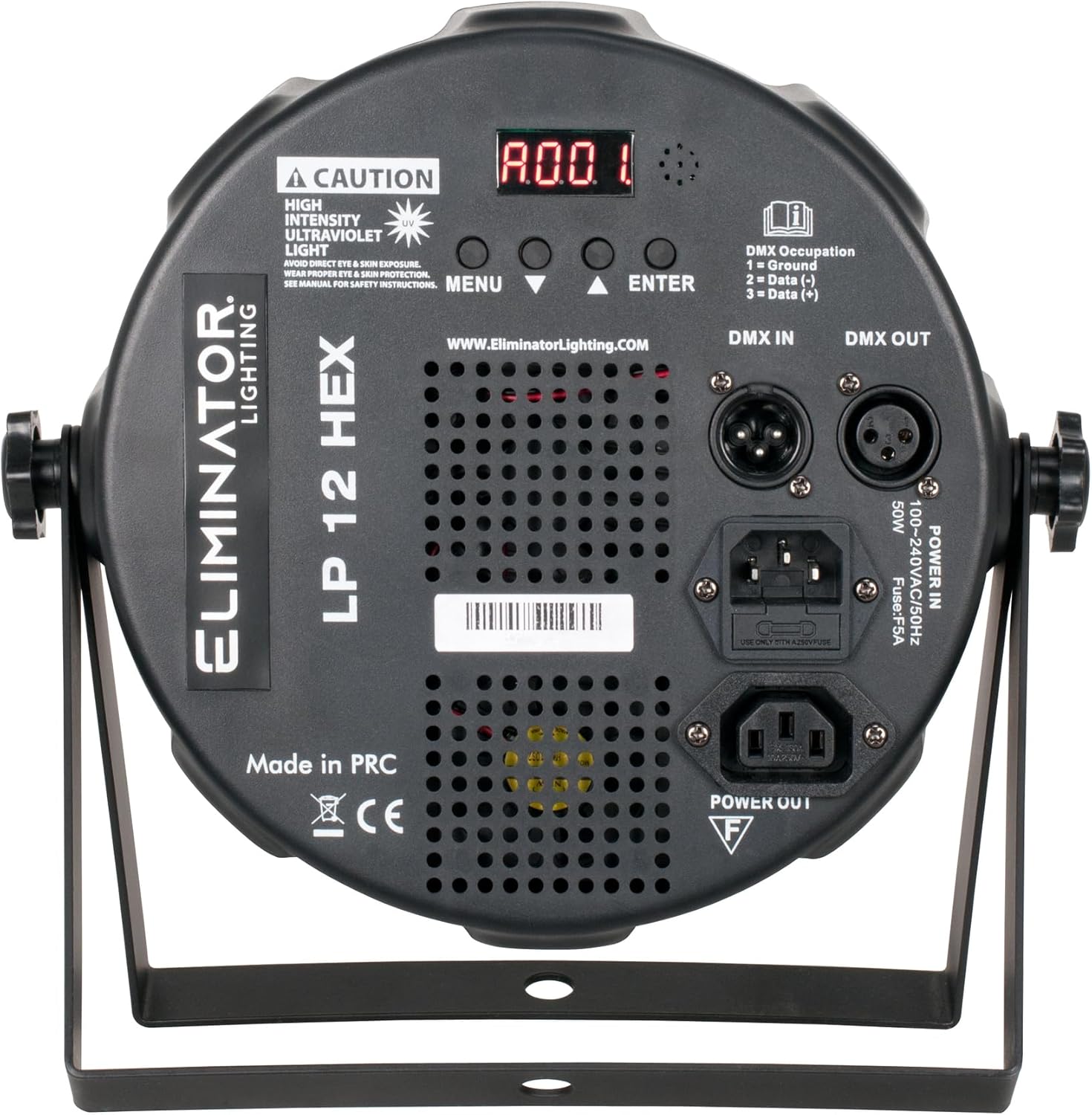 American DJ LP 12 HEX Bundle: (10) 54W RGBWA+UV LED DMX Par Wash Lights, ROCKFORCE 192-Ch DMX Controller, RFAAW DJ Event Facade with Bag and Scrim, RDX3M25 25ft Cable, (9) RDX3M5 5ft Cables, 22-Items