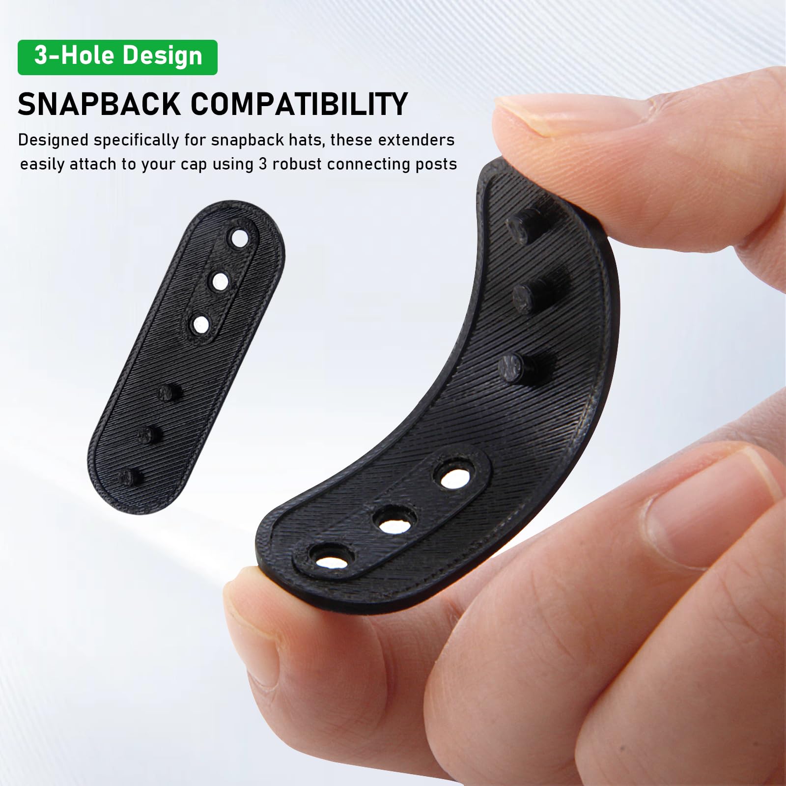 4 Pack Hat Snapback Extender, Adjustable Half-Size Fit for Fitted Caps and Baseball Hats Add Size and Comfort