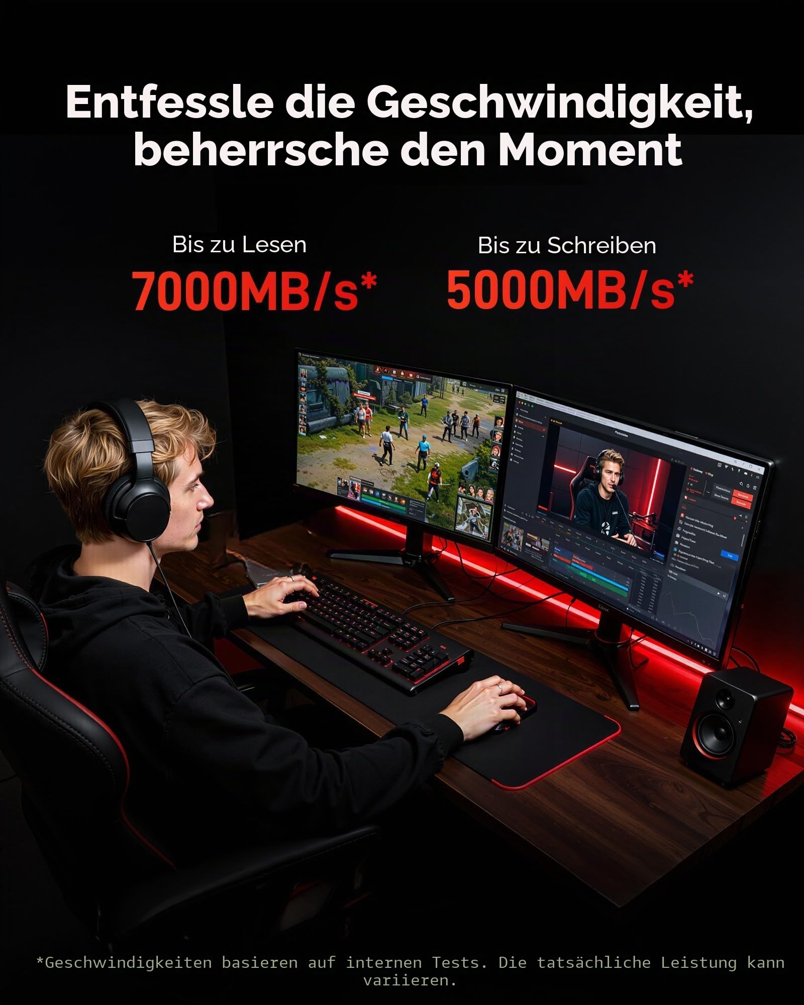Lexar EQ790 PS5 SSD 1TB, M.2 NVMe 1.4 Interne Solid-State-Festplatte mit Kühlkörper, 2280 PCIe Gen4x4 Intern SSD, bis zu 7.000 MB/s Lesegeschwindigkeit, Kompatibel mit PS5, Desktop und Laptop