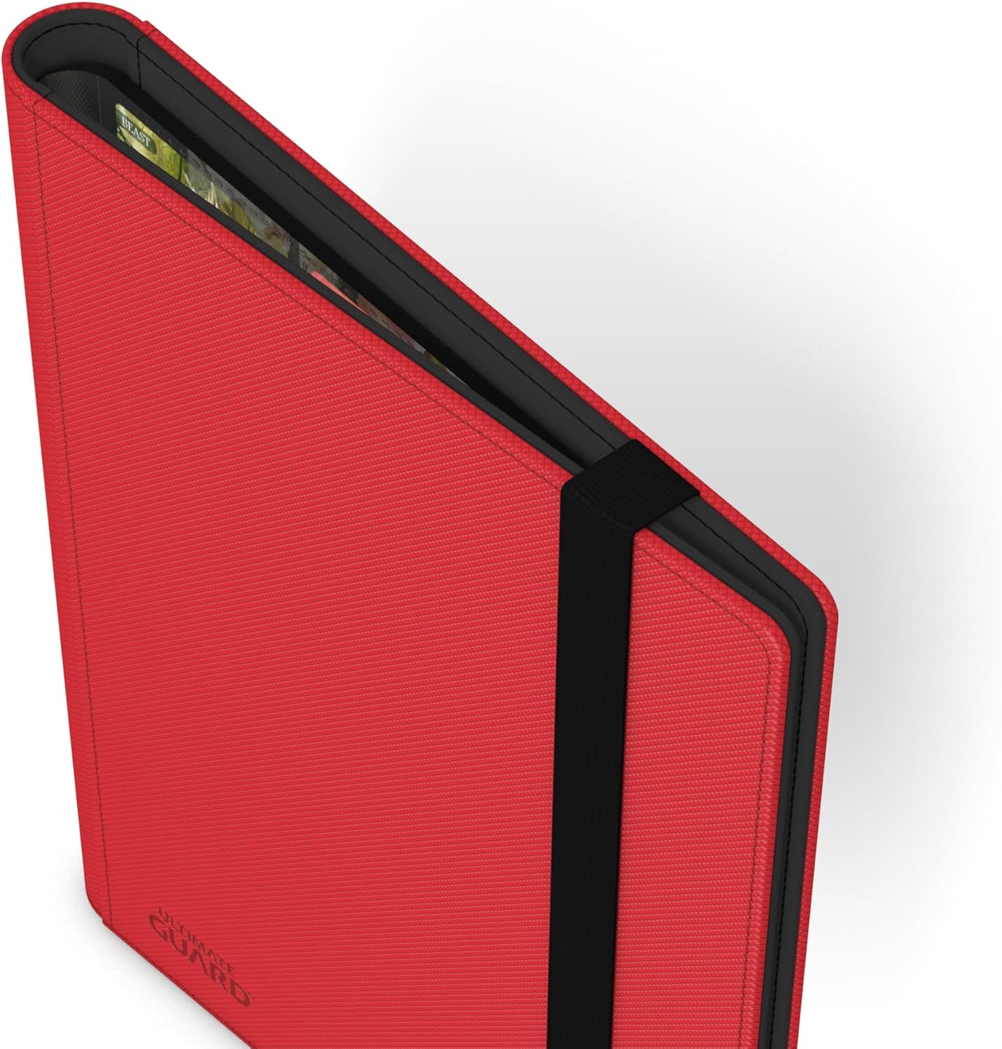 Ultimate Guard Flexxfolio Xenoskin | Trading Card Binder with 9 Side-Loading Pockets per Page | Up to 360 Cards | Red, Sturdy Card Collection Album designed for Double-Sleeved TCG Cards