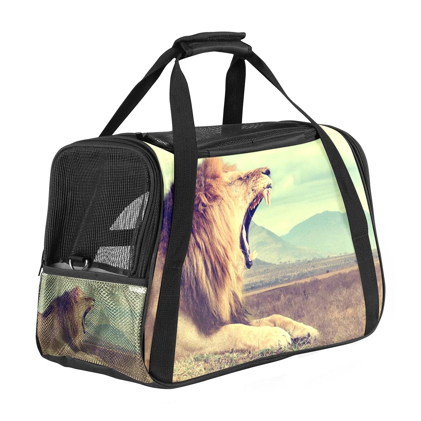 Sac de transport chat chien lapin vintage approuvé avion