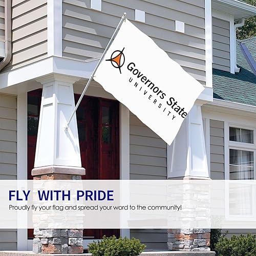 Miniatura 5 de Bandera de la Universidad Estatal de los Gobernadores, bandera de brisa, bandera para exteriores, bandera para el hogar, jardín, 3 x 5 pies