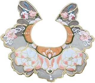 Vintage False Collar Embroidery Adjustable Long Ribbon Decorative Faux Traditional Costume Neckwear Cosplay Collar