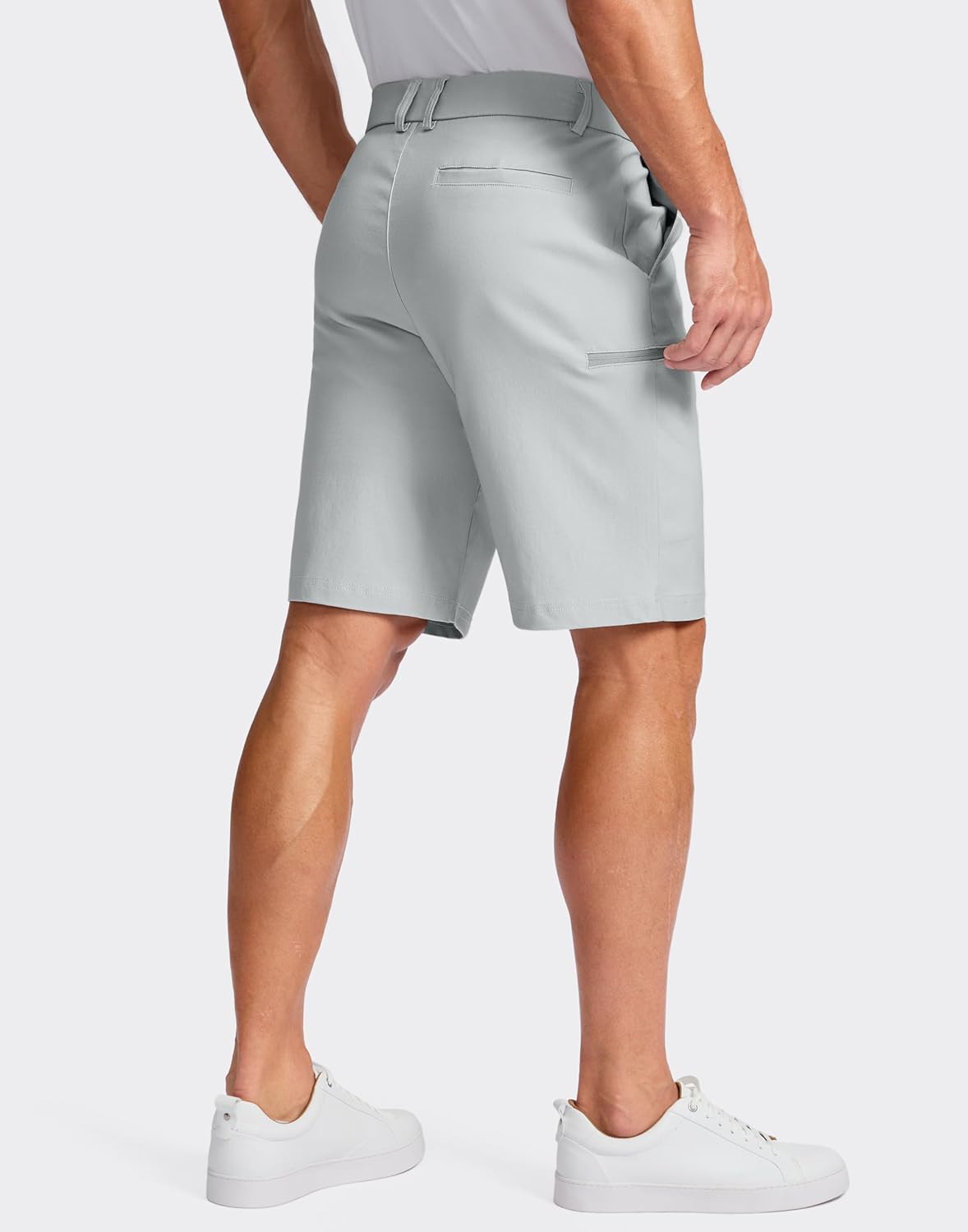 Pudolla Men's Casual Shorts 7/9 Inch Golf Shorts Stretch Dress Work Shorts for Men with 4 Pockets Quick Dry Lightweight - Image 2