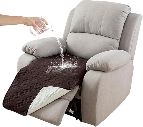 Miniatura 17 de Genina Funda de sofá 100% impermeable para sofá de 3 cojines, fundas de sofá antideslizantes lavables para sofá modular en forma de L, protector de