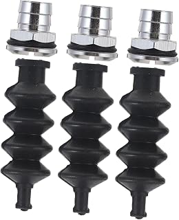 Veemoon 3 Sets Rc Boat Push Rod Rubber Seal with Aluminum Mount | Waterproof Hardware for Model Ship and Sailboat Use, Sturdy Mount, Weather Support