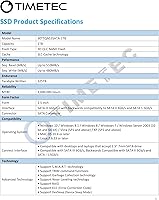 Vista 35 de Timetec SSD 3D NAND SATA III 6Gb/s 2.5 pulgadas 7mm (0.28") Velocidad de lectura de hasta 550 MB/s caché SLC Aumento de rendimiento Unidad interna