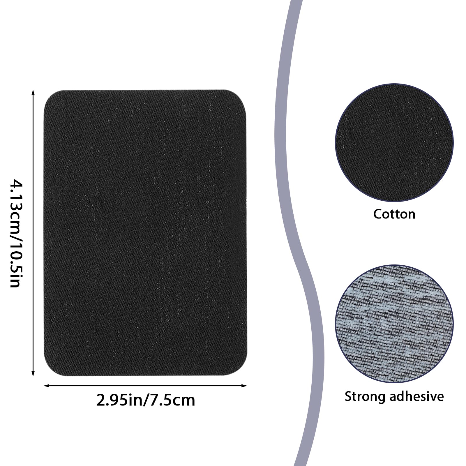 Patchs Thermocollants Étoiles Gjinxi - Lot De 20 | Paillettes | Pour Vêtements, Sacs | Réparation Et Déco