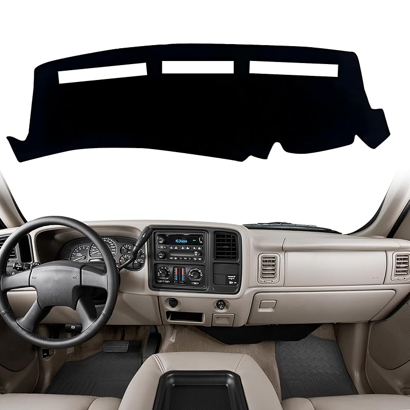 Capa para painel Airyfluxx compatível com Chevrolet Silverado, GMC Sierra, Chevrolet Avalanche, Tahoe, Suburban e GMC Yukon 1999–2006