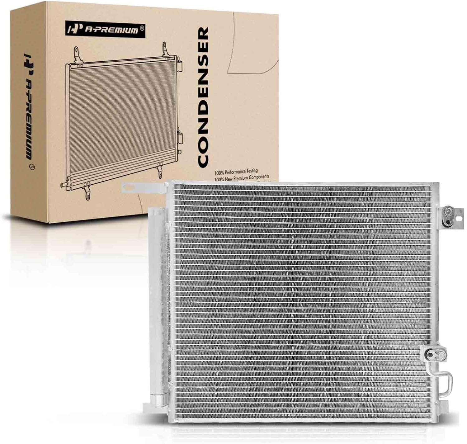 A-Premium Air Conditioning A/C Condenser Compatible with Chevrolet, GMC, Hummer Models - Colorado, Canyon, H3, H3T, 3.5L 3.7L 5.3L, Replace# 15806296