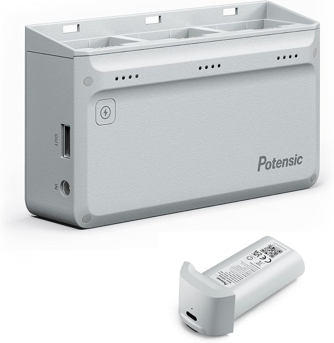 Potensic Atom SE Parallel Charging Hub, Smart Battery and Super Quick Charge Adapter Pack of 1 (Batteries in This Set is for Atom SE Only)