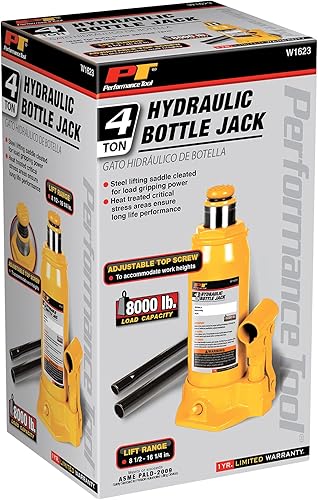 Miniatura 21 de Performance Tool W1633 - Gato hidráulico de 20 toneladas (40,000 libras) Gato hidráulico de botella resistente