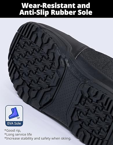 Miniatura 3 de DEERFAMY Snowboard Boots Step on for Men, BlackGray