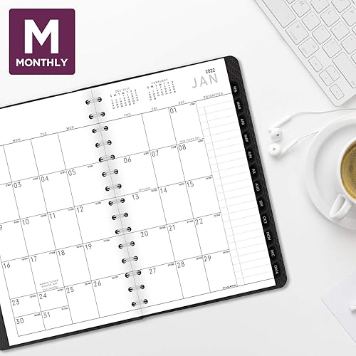 Miniatura 3 de AT-A-GLANCE - Agenda semanal y mensual 2022, 8-14 x 11 pulgadas, grande, contemporánea, grafito (70950 x 45)