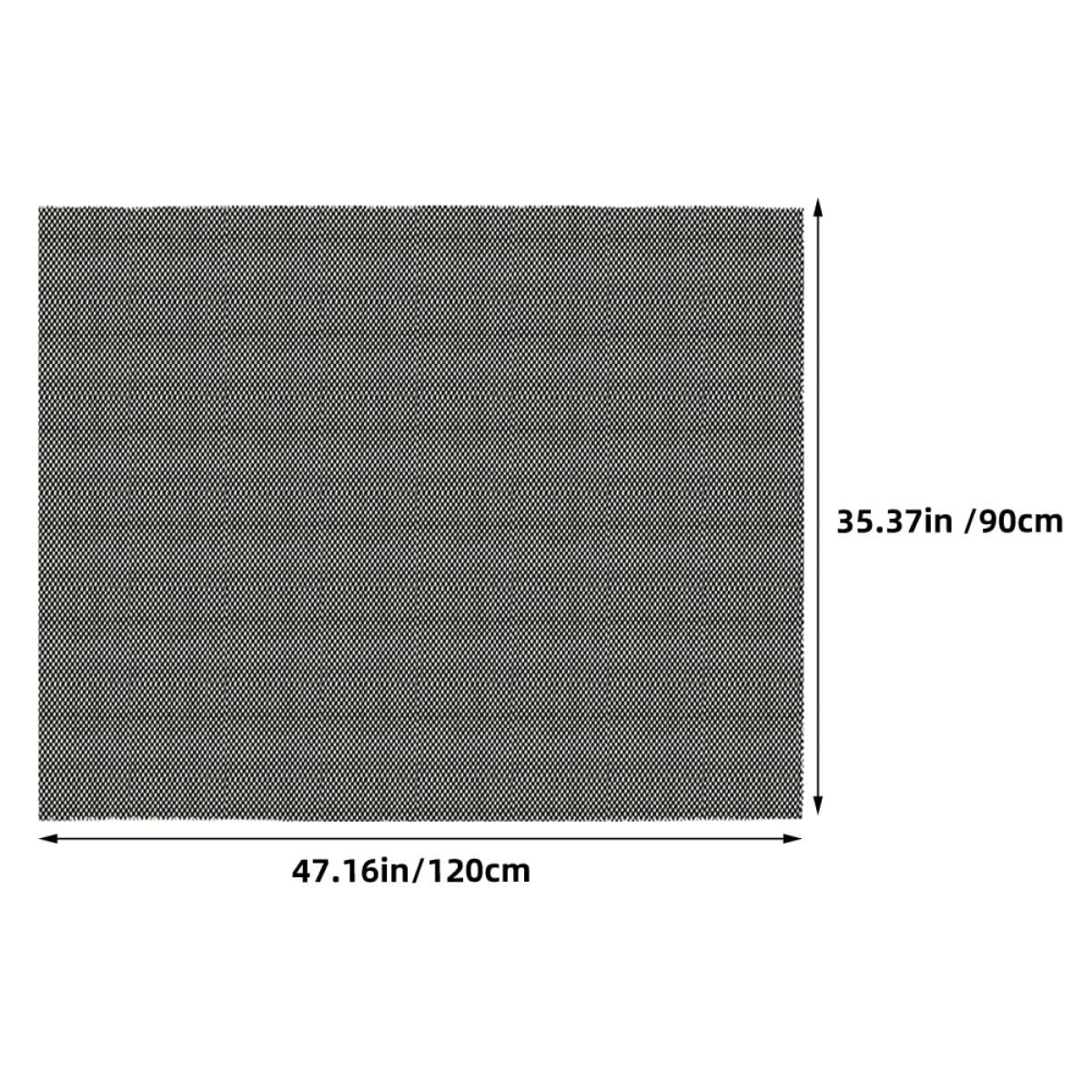 Zerodeko 5 Pièces Tapis antidérapant à Bord Tapis de Sol de Voiture Tapis de Voiture nattes Universel Tapis antidérapants pour Automobiles Coussin de Toit pour Cargo PVC Noir
