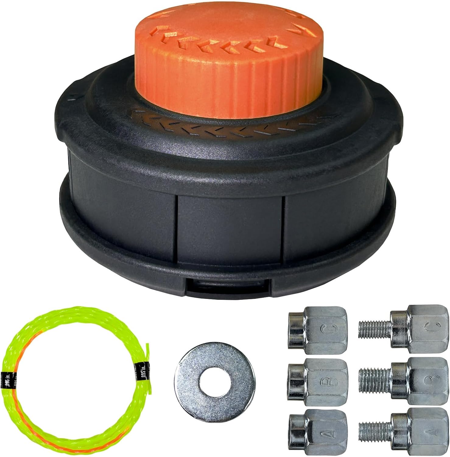 Universal Weed Eater Head, Speed Feed Trimmer Head String Trimmer Head Weed Wacker Head Replacement for Echo, Ego, Dewalt, Stihl, Husqvarna Trimmer Weed Eater, with 14FT/0.095 Trimmer Line