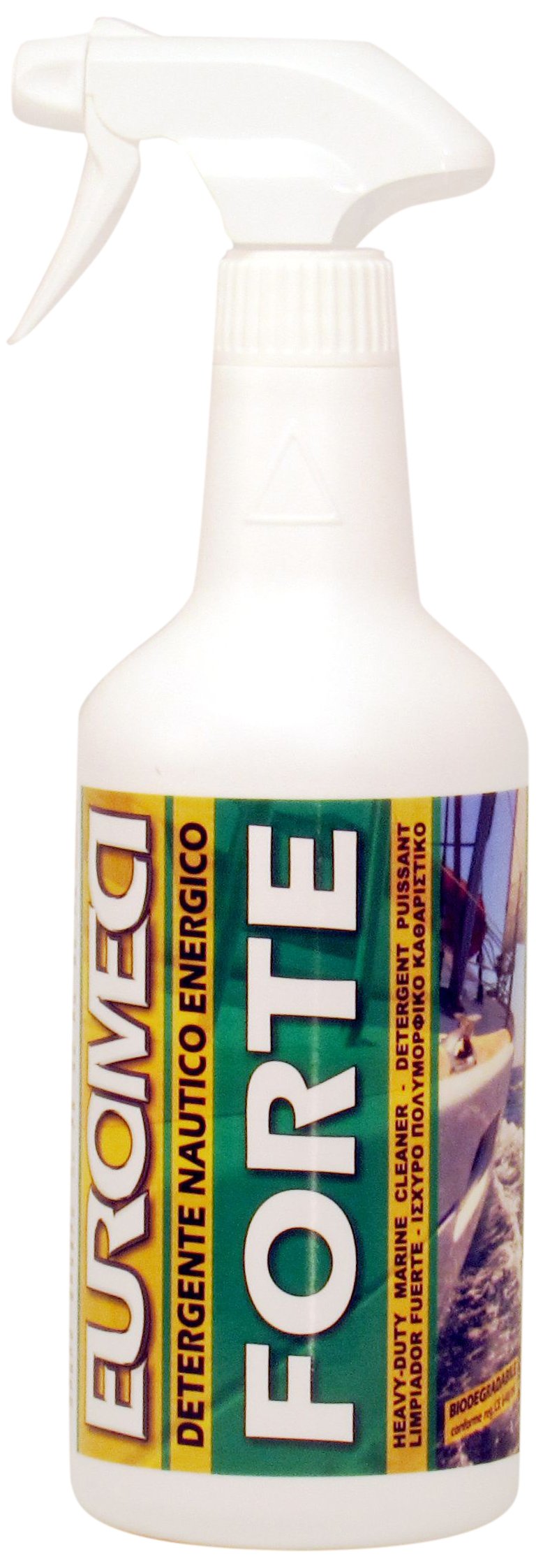Forte, Detergente sgrassante nautico energico, 750 ml & Powder Net, Sbiancante per gel-coat e teak in polvere, 750 g