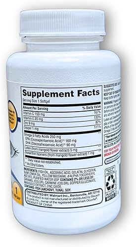 Miniatura 5 de Vision Formula 50+ cápsulas blandas para la salud ocular, 50 unidades (paquete de 1), en caja por Fusion Shop Store