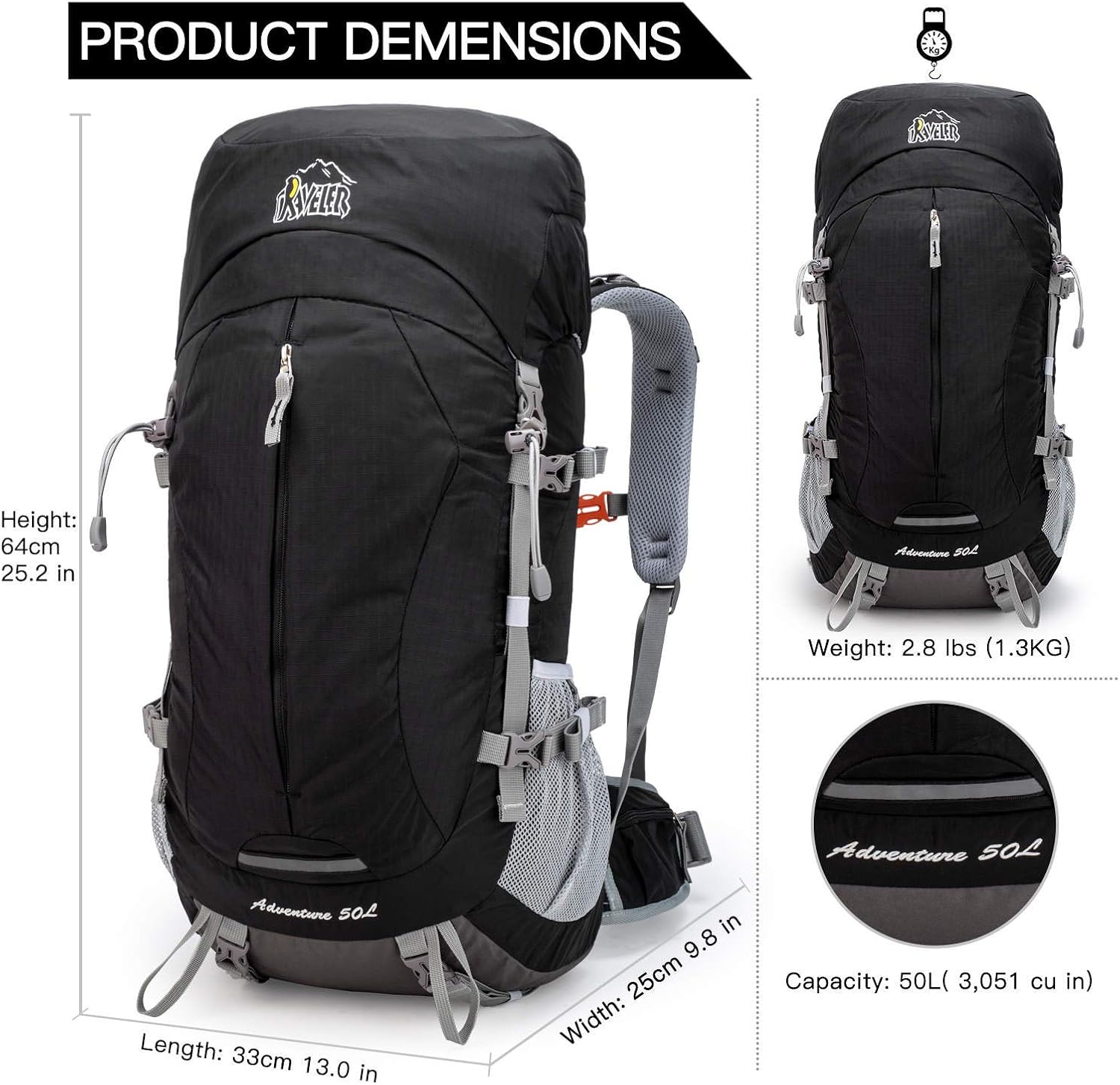adventure 50l backpack