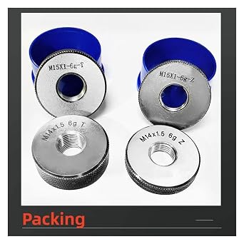 M40-M70*2 1SET(1*GO+1*NOGO)6G Metric Fine Tooth Thread Ring Gauge Accuracy Measure Tool(M42X2 6G)