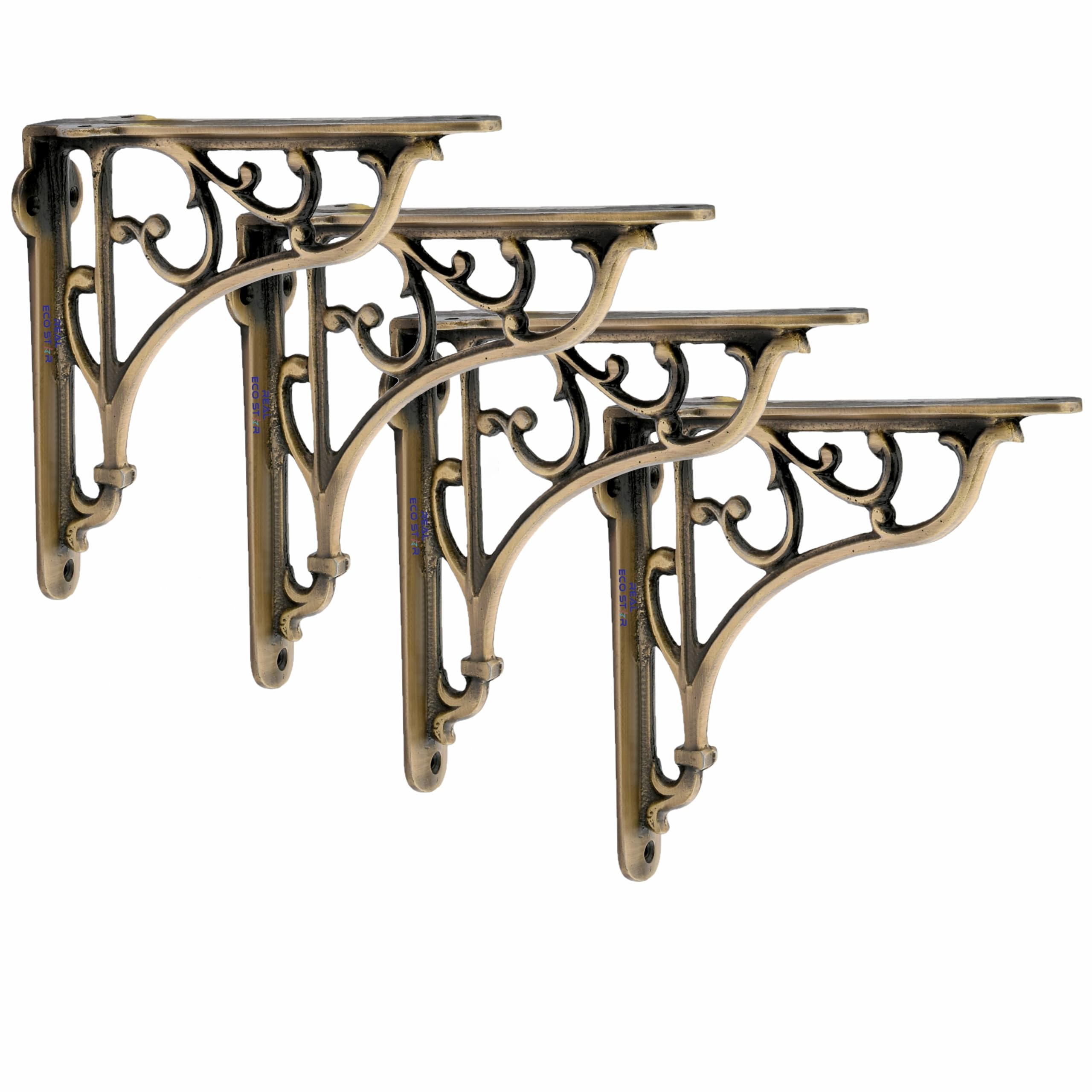 Metal Wall Hook Hanging Plant Bracket | Decorative Straight Plant Hanger for Pots Bird Feeders Planters, Lanterns, Cotton, Wind Chimes Indoor and Outdoor Hanger Shelves (Pack Of 4, Big Antique 30)-image-41