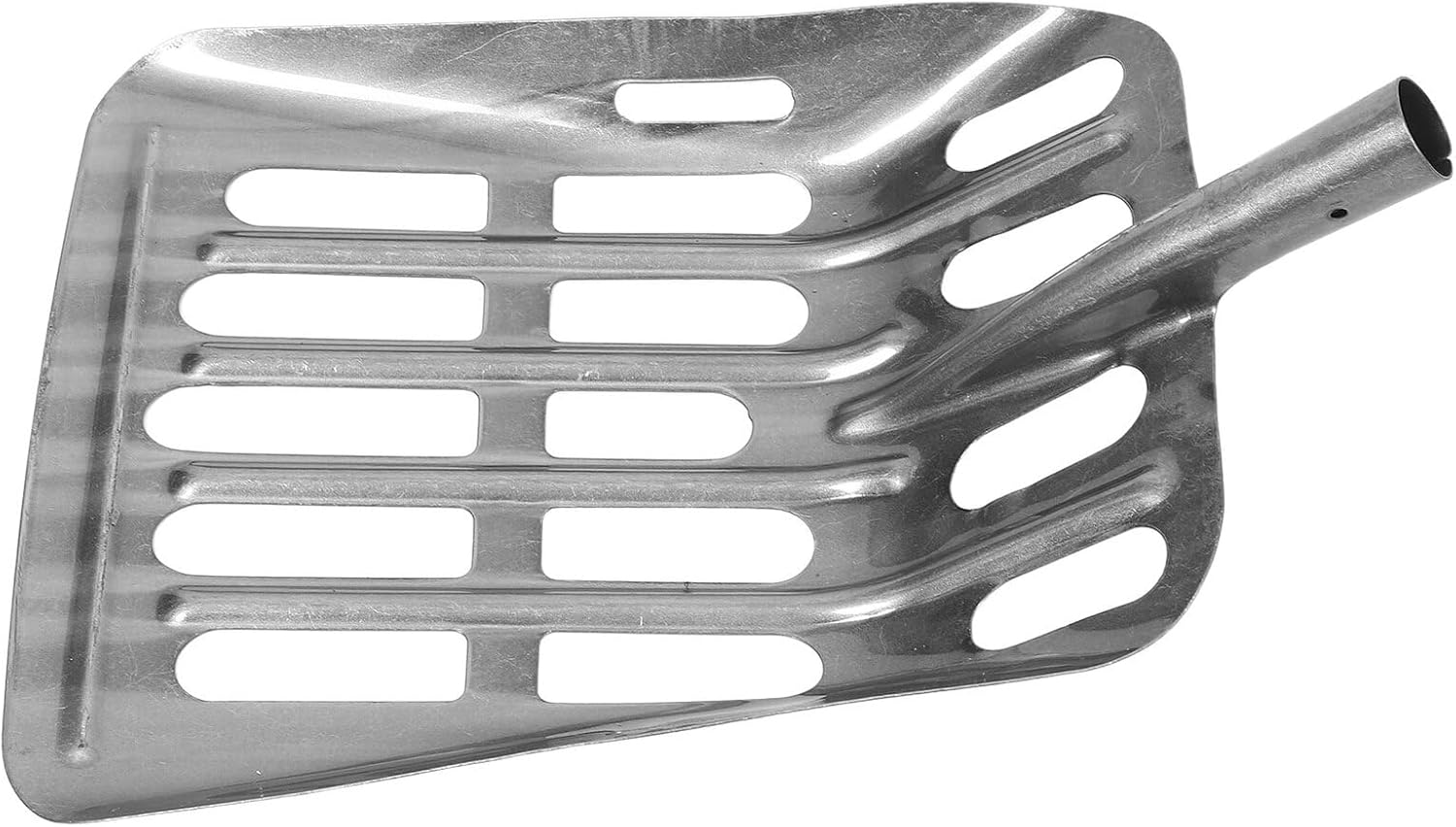 Metal Corn Shovel and Maize Grain Scoop for Household and Outdoor Gardening, Large Hollow Soil Sieve Shovel with Wide Steel Blade, Farm and Garden Hand Tool for Harvesting