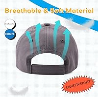 Vista 21 de Peecabe Gorra de béisbol para niños pequeños, unisex, de algodón, ajustable, para bebés, niños, gorra de béisbol para niñas de 1 a 5 años