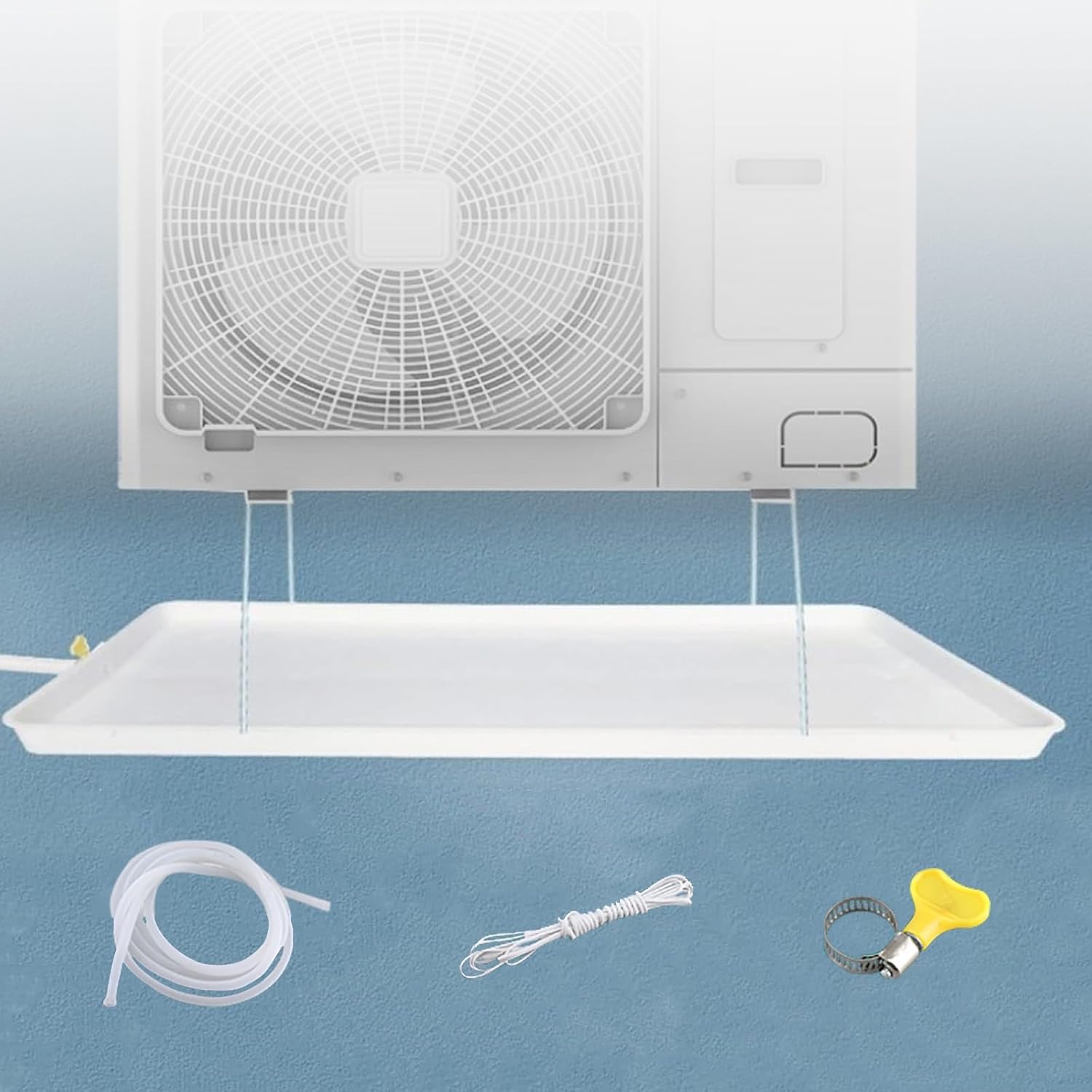 Air Conditioner Drip Pan - Air Conditioner Drip Tray Condensate Drain Pan - Perfect for Indoor/Outdoor Split Air Conditioner Heat Pump Systems (Color : 1-2p, Size : 2m Hose)