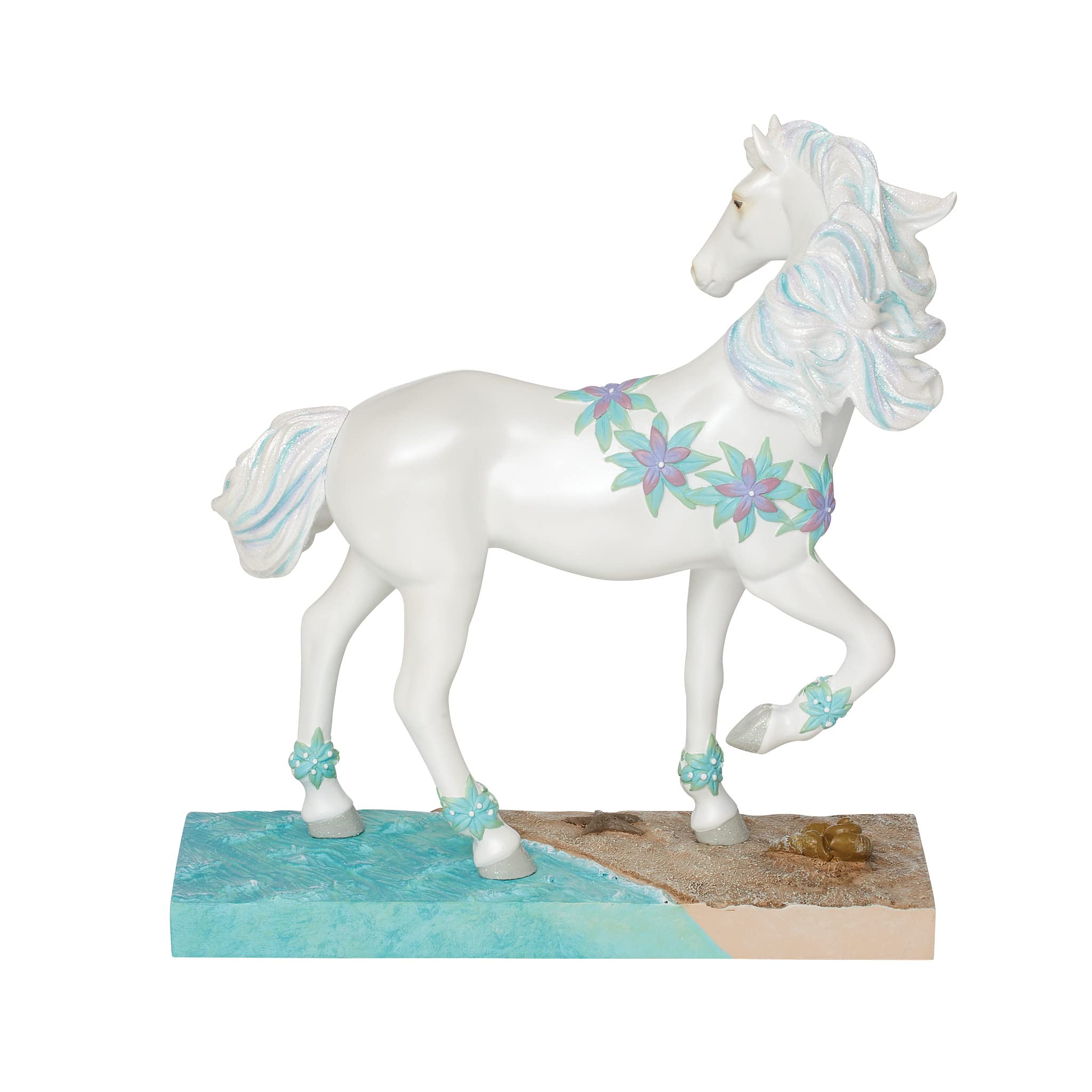 Enesco Boyalı Midilli İzi Okyanus Rüyası Heykelcik, 7,5 İnç, Çok Renkli