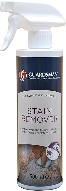 Guardsman Fabric & Carpet Stain Remover Spray, 500 ml - Upholstery Cleaner - Restore Fabric Upholstery  Furniture Cleaning Spray for Carpets, Sofas, Car interior, Dining Chairs & Rugs