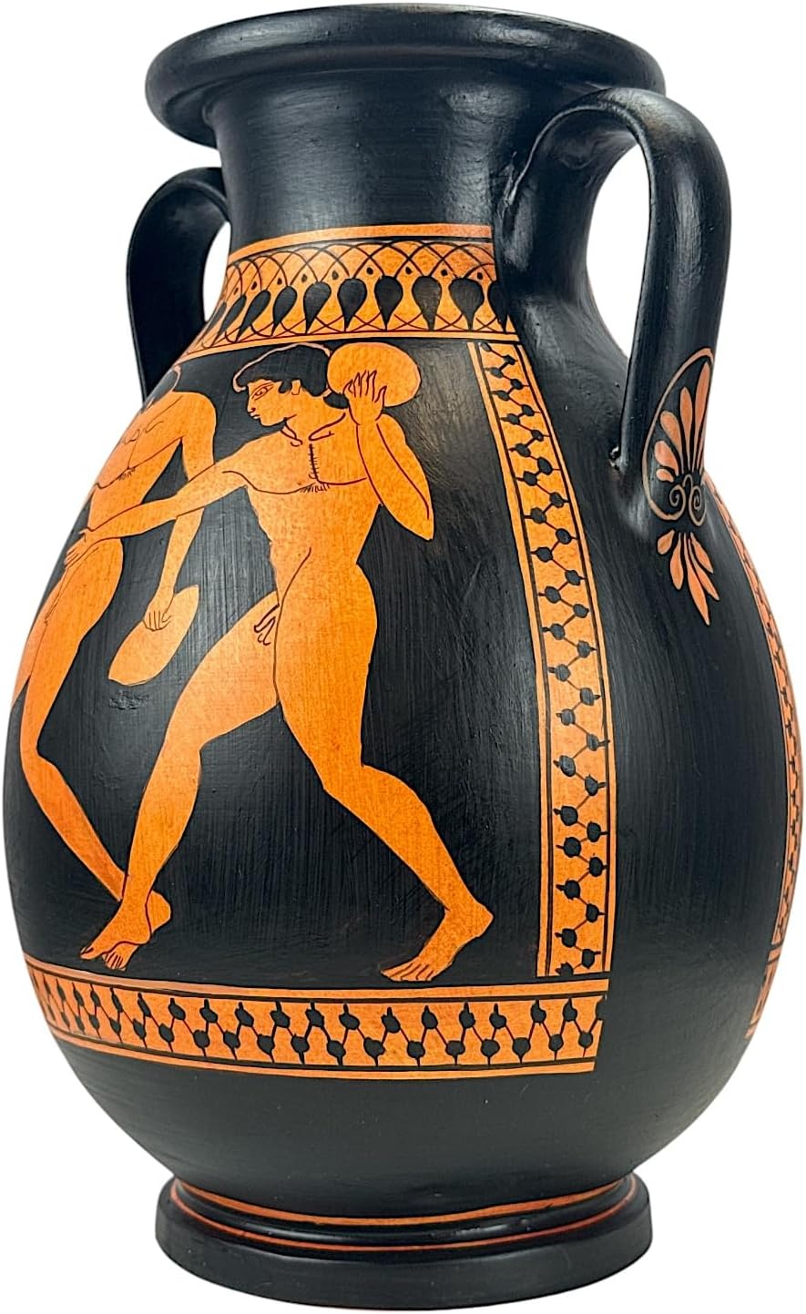 Handmade Greek Pentathlon Vase Christie’s Replica Ancient Ceramic Art