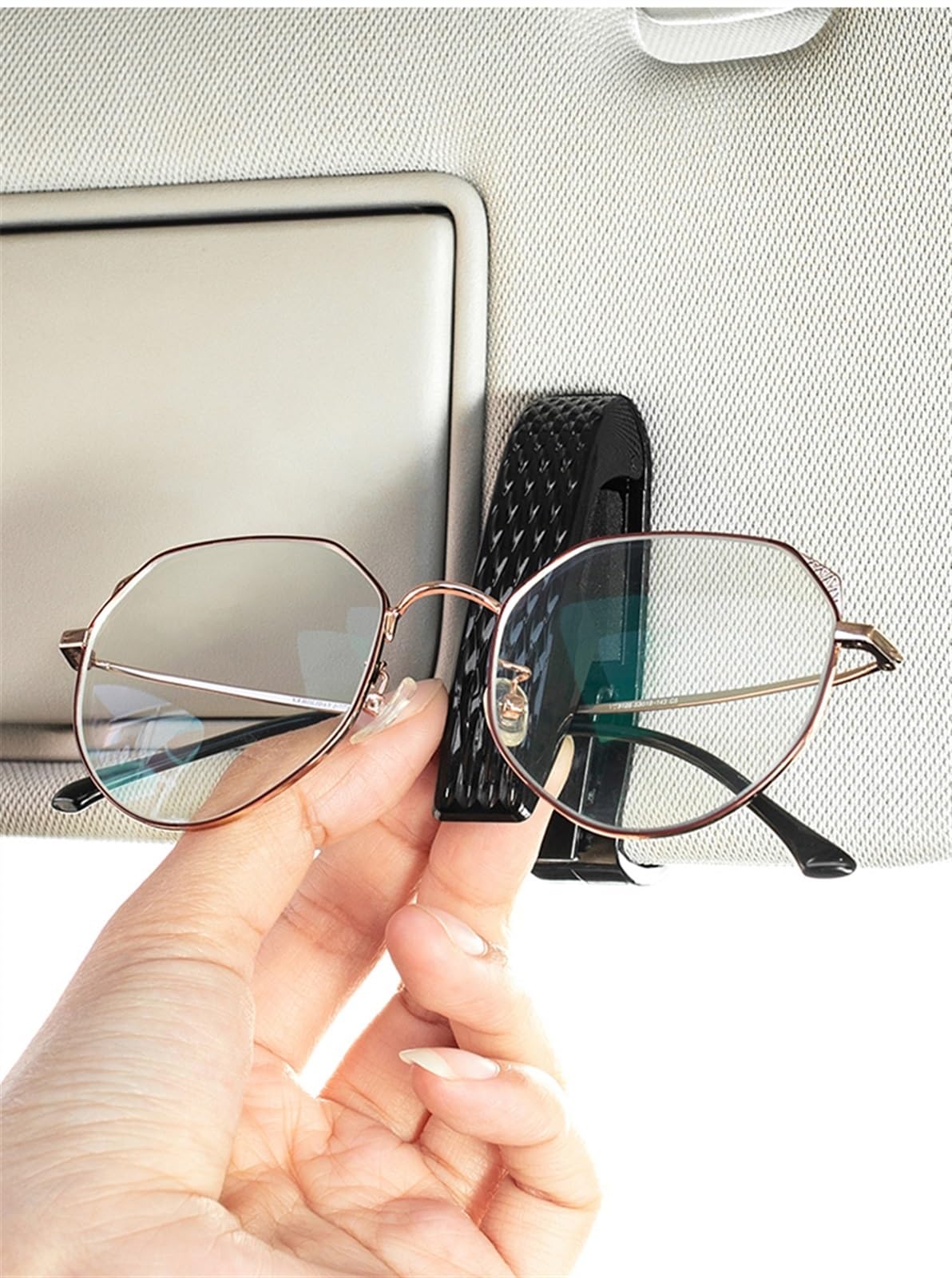 WITTSY Étui Lunettes Voiture Portable Lunettes Attache Clip Voiture Pare-Soleil Lunettes De Soleil Support pour H&Onda pour City