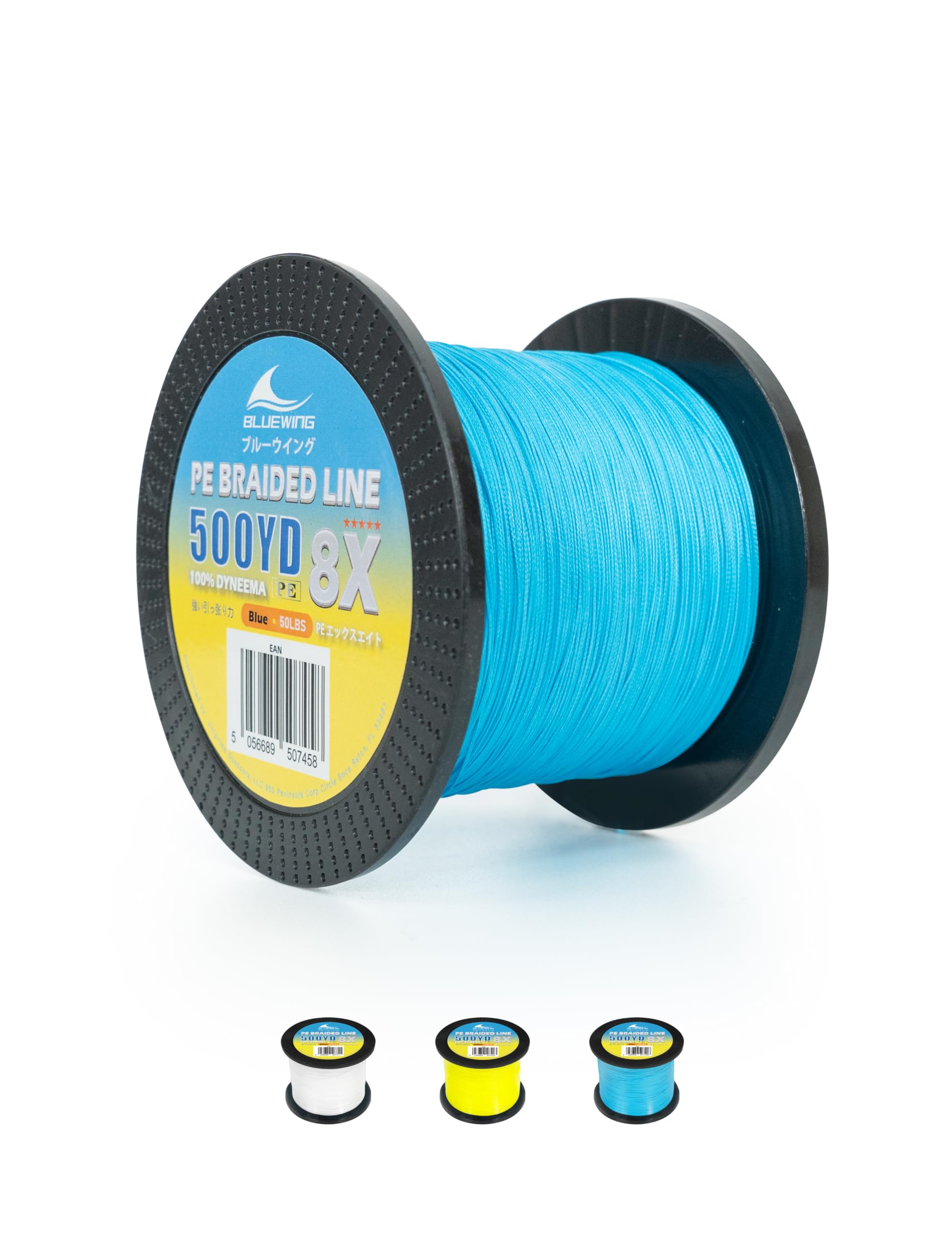 Ligne De Pêche Tressée 30lb - PE 8 Brins Bleu Marine - 150 Yards - Uncle Mo's Tackle