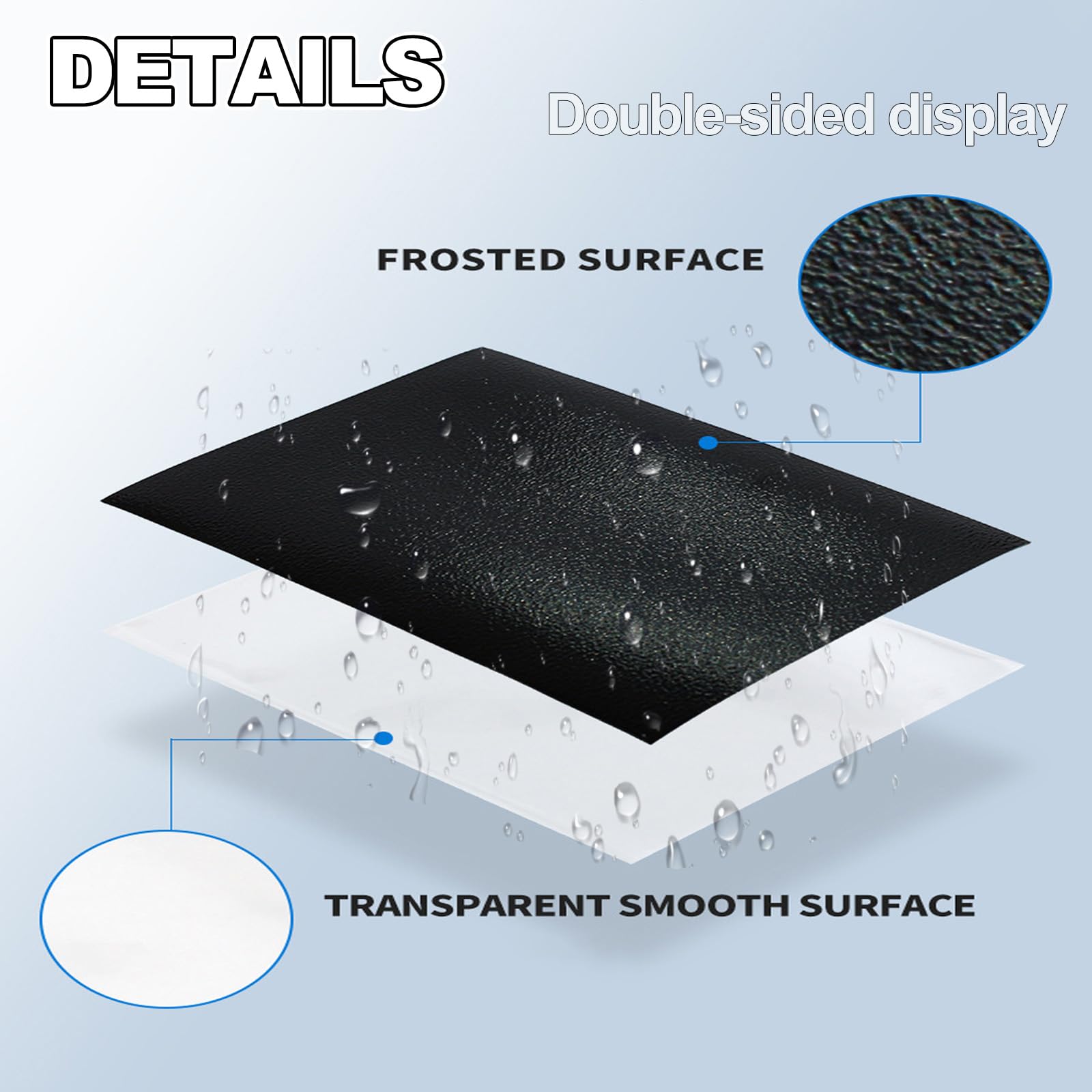 100 Pcs Trading Card Sleeves, 66 x 91mm Clear Frosted Trading Card Sleeves, Standard Card Sleeves for Magic MTG, Sports Cards - Image 3