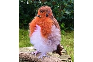 Enchanting Robin Figurine: A Handcrafted Masterpiece of Faux Taxidermy
