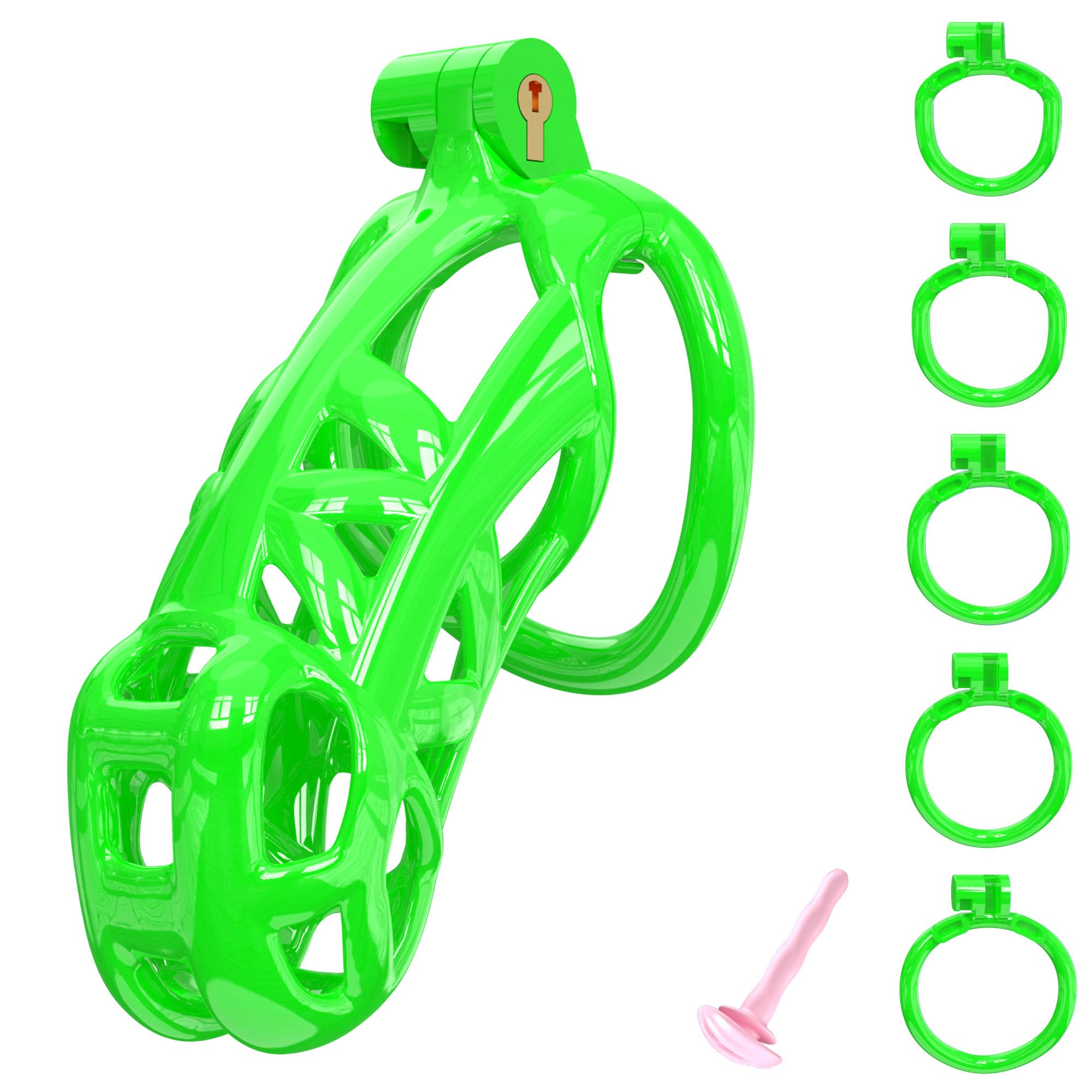 Cobra Green Chastity Devices Extra Large Penis Cage Sissy Men XL Green